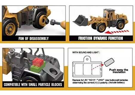 Mega Vinç Kepçe Kırıcı Montaj İnşaat Seti