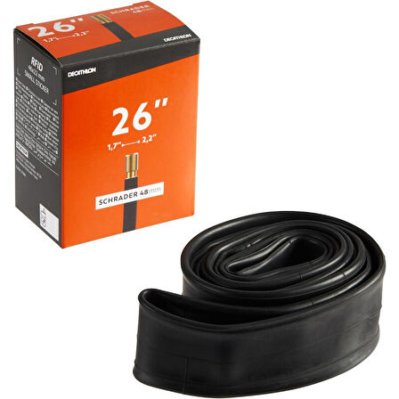 26 × 1,7/2,2 - 48 mm İç Lastik Schrader Valf Uyumlu