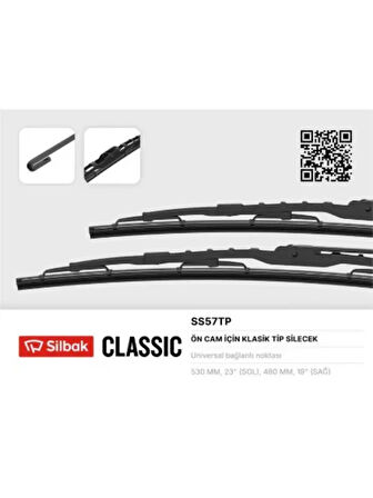 SILECEK SUPURGESI 530 / 480mm ALFA 155 166 AUDI A3 (10 / 96 05 / 03) CIVIC (01 06) MAZDA 323 (97 03)