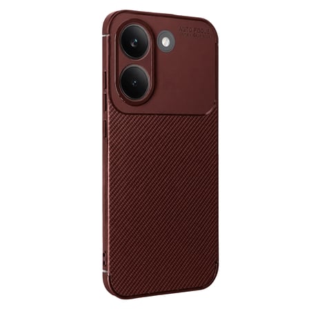 Xiaomi Poco X8 Pro Uyumlu Kılıf Karbon Tasarım Kamera Korumalı Silikon Telefon Kılıfı Kapak