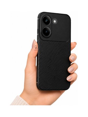 Xiaomi Poco X8 Pro Uyumlu Kılıf Karbon Tasarım Kamera Korumalı Silikon Telefon Kılıfı Kapak