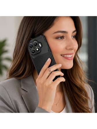 Xiaomi Mi 17T Uyumlu Kılıf Karbon Tasarım Kamera Korumalı Silikon Telefon Kılıfı Kapak