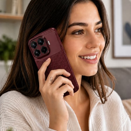 Xiaomi Mi 17T Pro ile Uyumlu Karbon Tasarım Silikon Telefon Kılıfı ve Temperli Cam Ekran Koruyucu