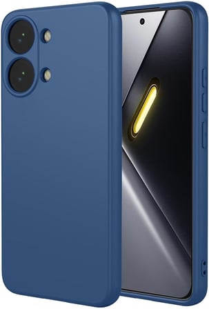 Xiaomi Poco X8 Pro Max Uyumlu Içi Kadife Lansman Kılıf ve Şeffaf Temperli Cam Ekran Koruyucu