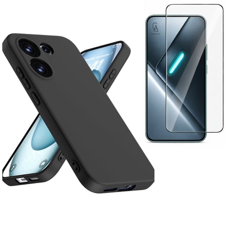 Xiaomi Poco X8 Pro Uyumlu Içi Kadife Lansman Kılıf ve Şeffaf Temperli Cam Ekran Koruyucu