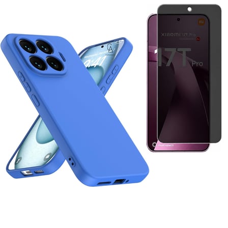 Xiaomi Mi 17T Pro Uyumlu Içi Kadife Lansman Kılıf ve Hayalet Privacy Ekran Koruyucu Set