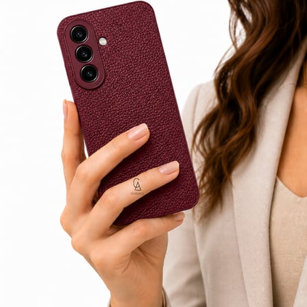 Samsung Galaxy A27 Uyumlu Deri Dokulu Silikon Telefon Kılıfı ve Şeffaf Temperli Cam Ekran Koruyucu