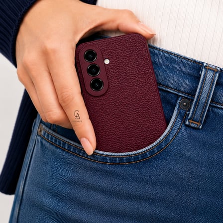Samsung Galaxy A27 Uyumlu Deri Dokulu Silikon Telefon Kılıfı ve Şeffaf Temperli Cam Ekran Koruyucu