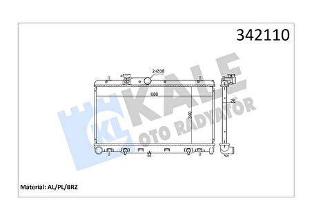 RADYATÖR SUBARU LEGACY 4-OUTBACK AL-PL-BRZ 45111AG000 45111AG001 45111AG010