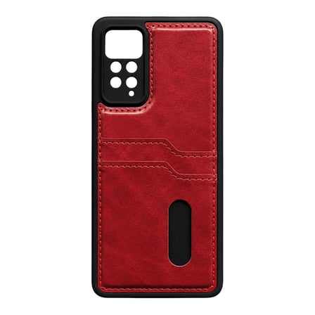 Xiaomi Redmi Note 11 Pro Uyumlu Deri Kartvizitli Kartlıklı Premium Telefon Kılıfı Kapak