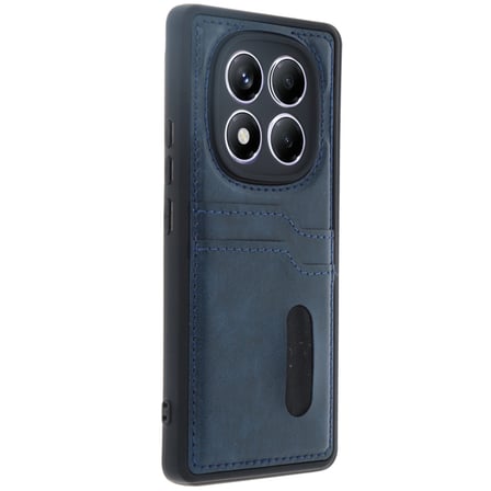 Xiaomi Redmi Note 14 Pro 4G Uyumlu Deri Kartvizitli Kartlıklı Premium Telefon Kılıfı Kapak