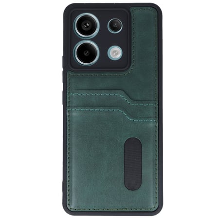Xiaomi Redmi Note 13 Pro 5G Uyumlu Deri Kartvizitli Kartlıklı Premium Telefon Kılıfı Kapak