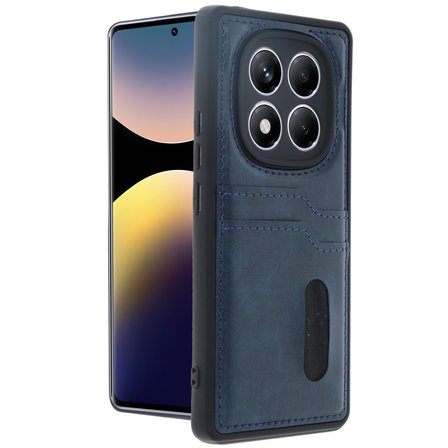 Xiaomi Poco X7 Uyumlu Deri Kartvizitli Kartlıklı Premium Telefon Kılıfı Kapak