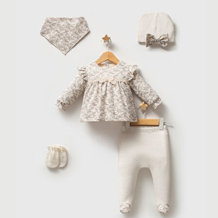 Tongs Baby Little Honey 5'li Hastane Çıkışı 5632 Ekru