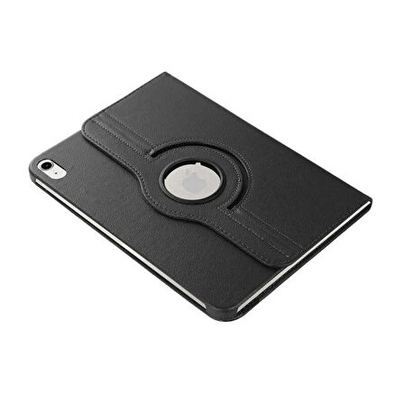 Apple iPad A16 11.Nesil (A3354-A3355) 360 Dönebilen Pu Deri Standlı Tablet Kılıfı