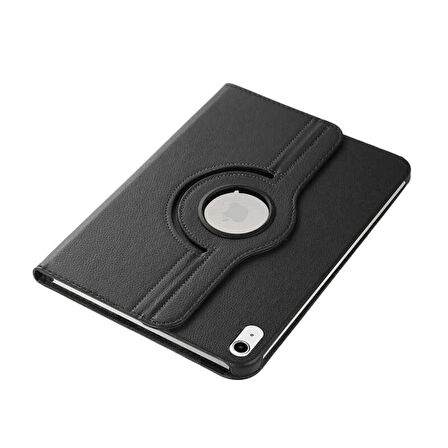Apple iPad A16 11.Nesil (A3354-A3355) 360 Dönebilen Pu Deri Standlı Tablet Kılıfı