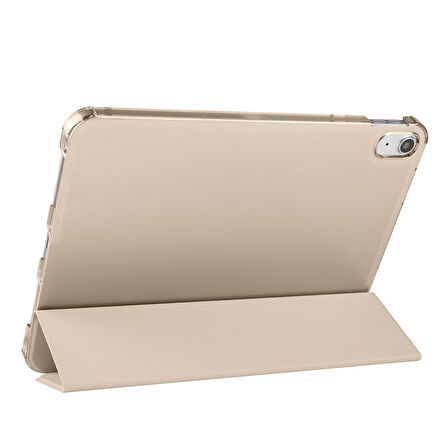 Apple iPad A16 11.Nesil 2025 Smart Folio Cover Akıllı Uyku Modlu Pu Deri Standlı Tablet Kılıfı