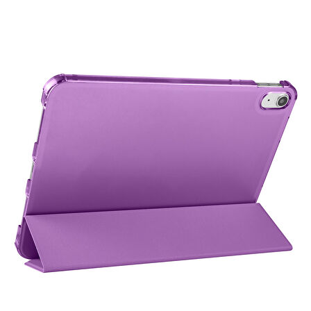 Apple iPad A16 11.Nesil 2025 Smart Folio Cover Akıllı Uyku Modlu Pu Deri Standlı Tablet Kılıfı