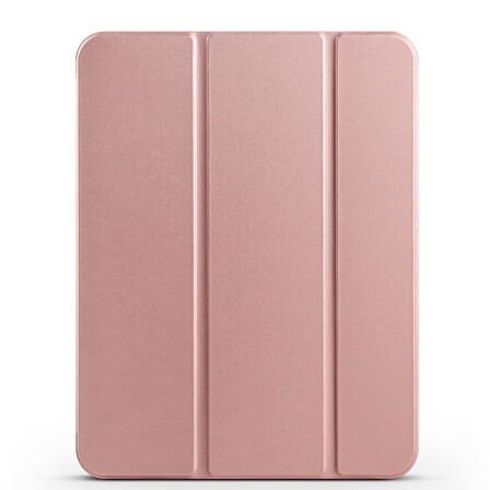 Apple iPad A16 11.Nesil 2025 Smart Folio Cover Akıllı Uyku Modlu Pu Deri Standlı Tablet Kılıfı