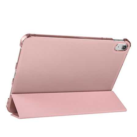 Apple iPad A16 11.Nesil 2025 Smart Folio Cover Akıllı Uyku Modlu Pu Deri Standlı Tablet Kılıfı