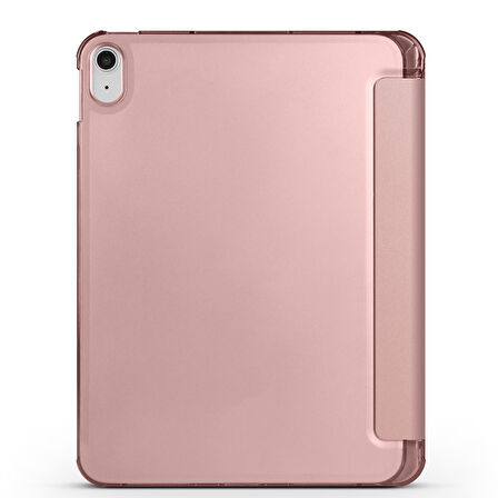 Apple iPad A16 11.Nesil 2025 Smart Folio Cover Akıllı Uyku Modlu Pu Deri Standlı Tablet Kılıfı