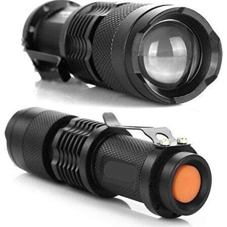 Şarjlı Mini Led El Feneri Cree Led 2300 Lumens (4401)