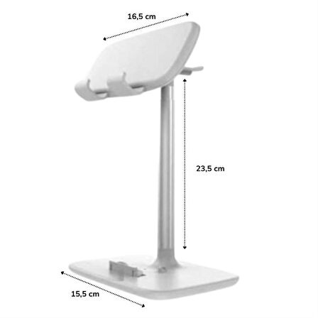 Çok Fonksiyonlu Tutucu Masaüstü Telefon Tutucu Ayarlanabilir Telefon Tablet Tutucu Telefon Standı (4401)