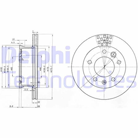 FREN DISKI ON MERCEDES SPRINTER B901B904 . VW LT 1928-1935-46 A9014210312 2D0407617