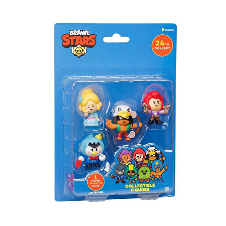 PMI/BRW2040 Brawl Stars 5'li Figür -Necotoys