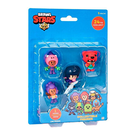 PMI/BRW2040 Brawl Stars 5'li Figür -Necotoys