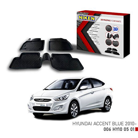 3D PASPAS HYUNDAI ACCENT BLUE 2010-