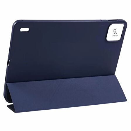 Xiaomi Pad 7 11.2 inç Uyumlu Kılıf 3 Farklı Stand Kalemlikli Tri Folding Tablet Kılıfı