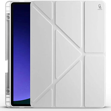 Xiaomi Pad 7 11.2 inç Uyumlu Kılıf 3 Farklı Stand Kalemlikli Tri Folding Tablet Kılıfı