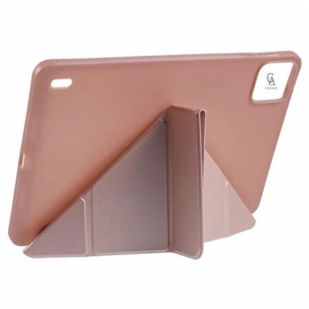 Xiaomi Pad 7 11.2 inç Uyumlu Kılıf 3 Farklı Stand Kalemlikli Tri Folding Tablet Kılıfı
