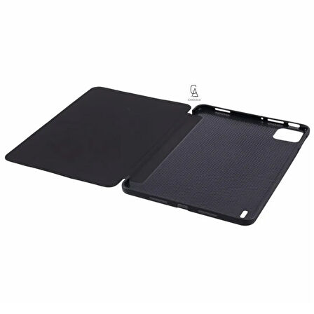 Xiaomi Pad 7 Pro 11.2 inç Uyumlu Kılıf 3 Farklı Stand Kalemlikli Tri Folding Tablet Kılıfı