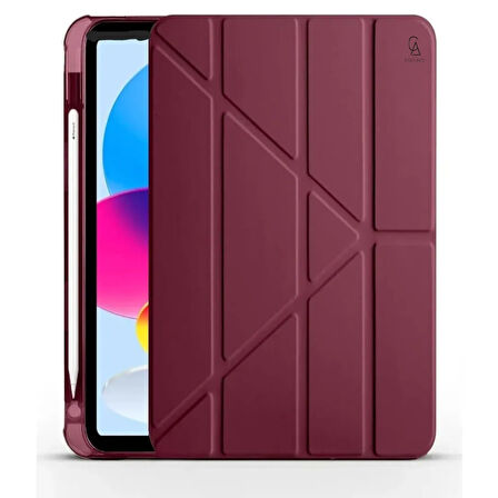 Honor Pad V9 11.5 inç Uyumlu Tri Fold Kalemlikli Tablet Kılıfı Ekran Koruyucu Kalem Seti