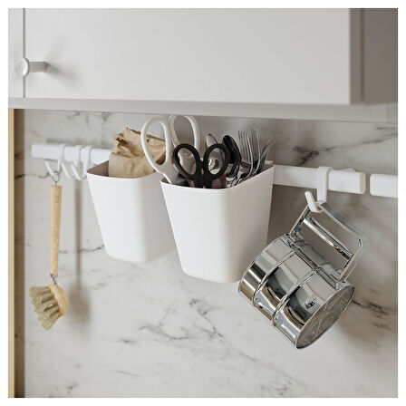 Kap, beyaz, 12x11 cm