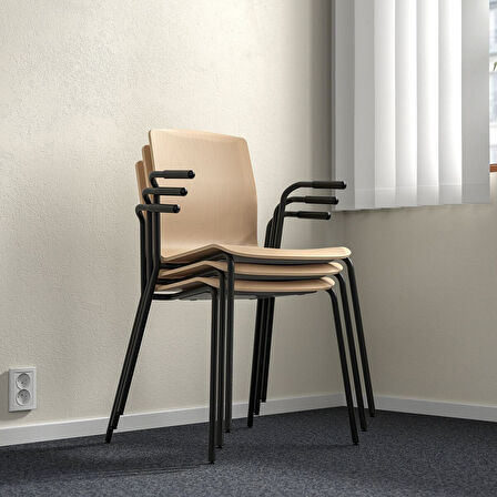 Çalışma sandalyesi, huş-siyah