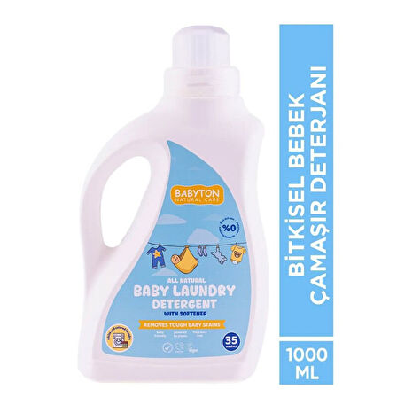 Babyton Doğal Bebek Çamaşır Sabunu Bitkisel Deterjan 1000 ml
