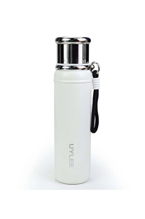 Beyaz Çelik Termos 700 ml
