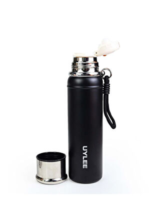 Siyah Çelik Termos 700 ml