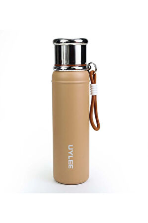 Kahverengi Çelik Termos 700 ml