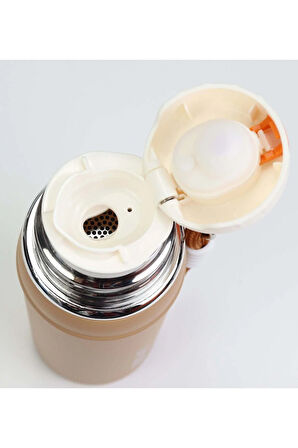 Kahverengi Çelik Termos 700 ml