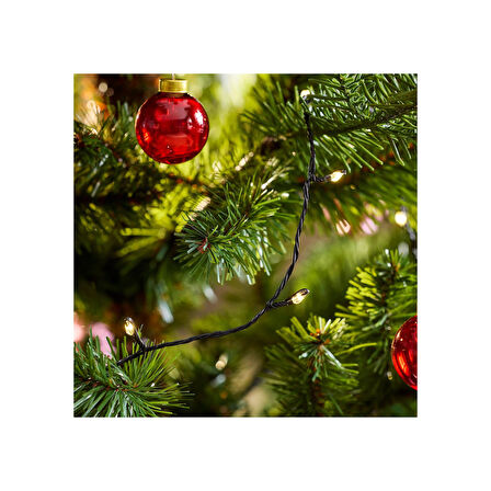 Aydınlatma zinciri, siyah, 7.5 m