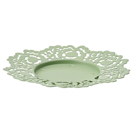 Mum tabağı, açık yeşil, 18 cm
