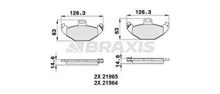 ARKA FREN BALATASI LAGUNA 9501 2.0 16V 2.2 DTI 3.0