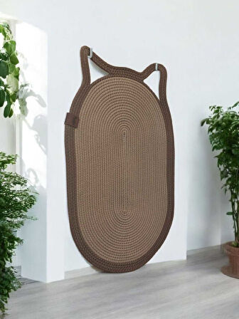 Mikopet Dekoratif Kedi Kulaklı Tırmalama Paspası 