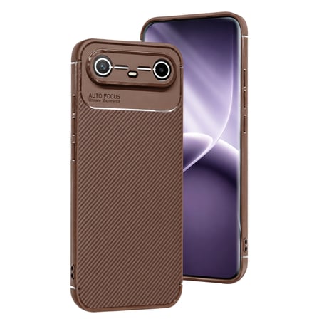 Tecno Spark Slim 5G Uyumlu Kılıf Karbon Tasarım Kamera Korumalı Silikon Telefon Kılıfı Kapak