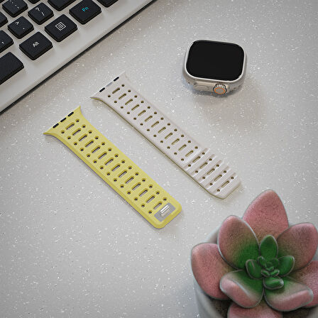 Apple Watch Ultra / Watch Ultra 2 49mm Uyumlu Kordon Yumuşak Soft Silikon Kayış Kordon