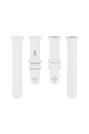 Xiaomi Redmi Watch 4 Uyumlu Yumuşak Silikon Kordon ve Kavisli Ekran Koruyucu Seti